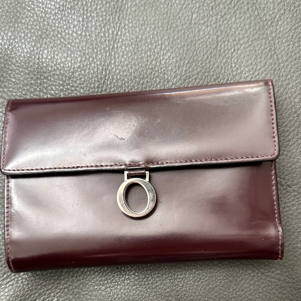 Oroton Deep Burgundy Clutch